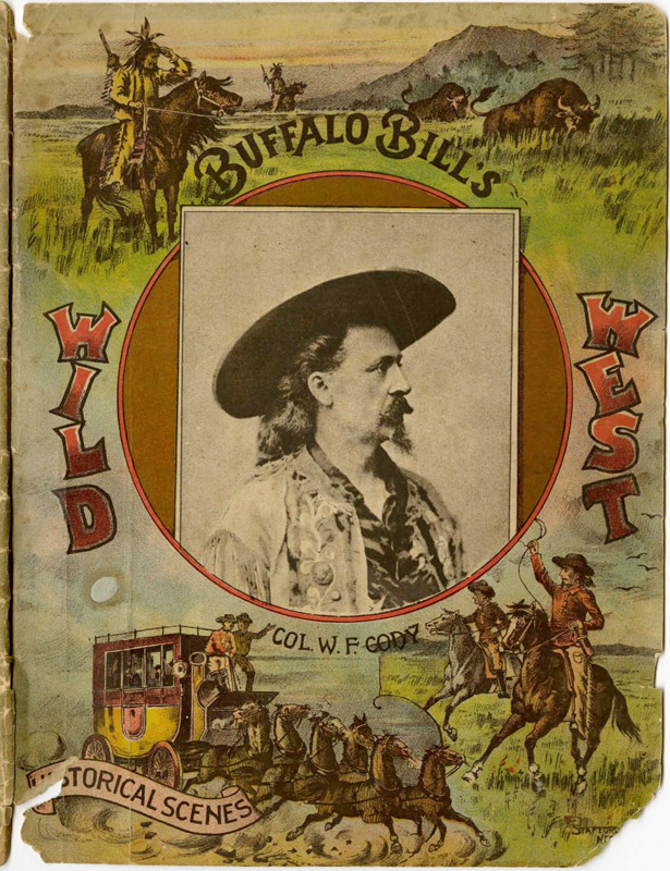 "BUFFALO BILL" CODY Old West Legend Vintage Photo Cabinet Card RP WILLIAM F